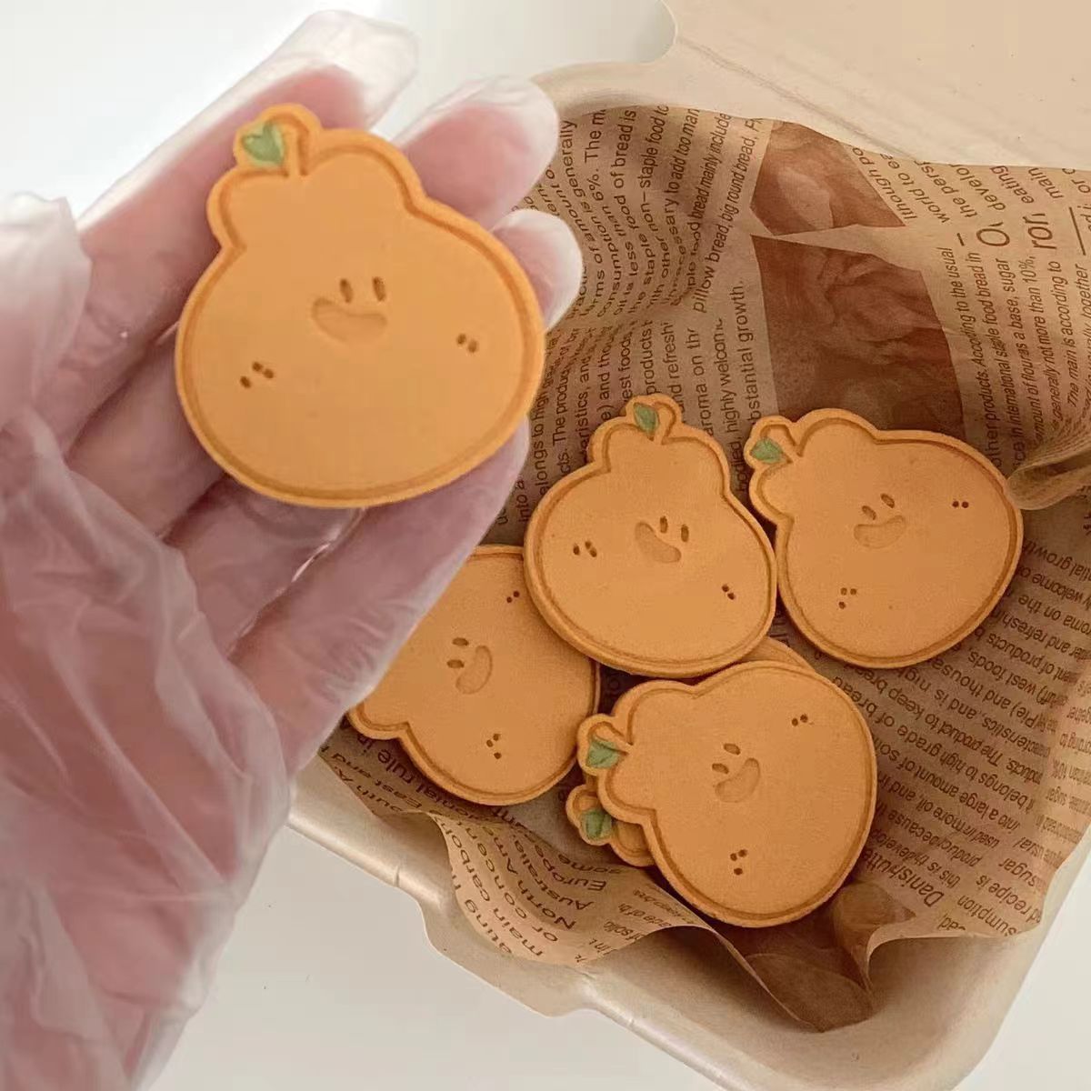 新款日式宠物零食大橘子饼干模具3D立体曲奇压模家用新手烘焙工具