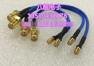 射频SMP/SMA-KK半柔线 AP高频SMA母转SMP母H50欧姆RG405半柔线