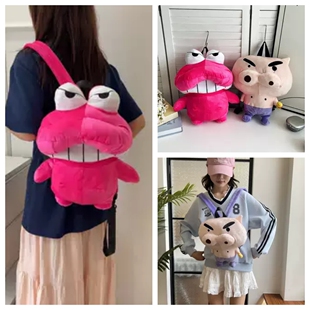 搞怪包包儿童背包创意卡通动漫日系小猪高颜值恐龙稀奇古怪双肩包