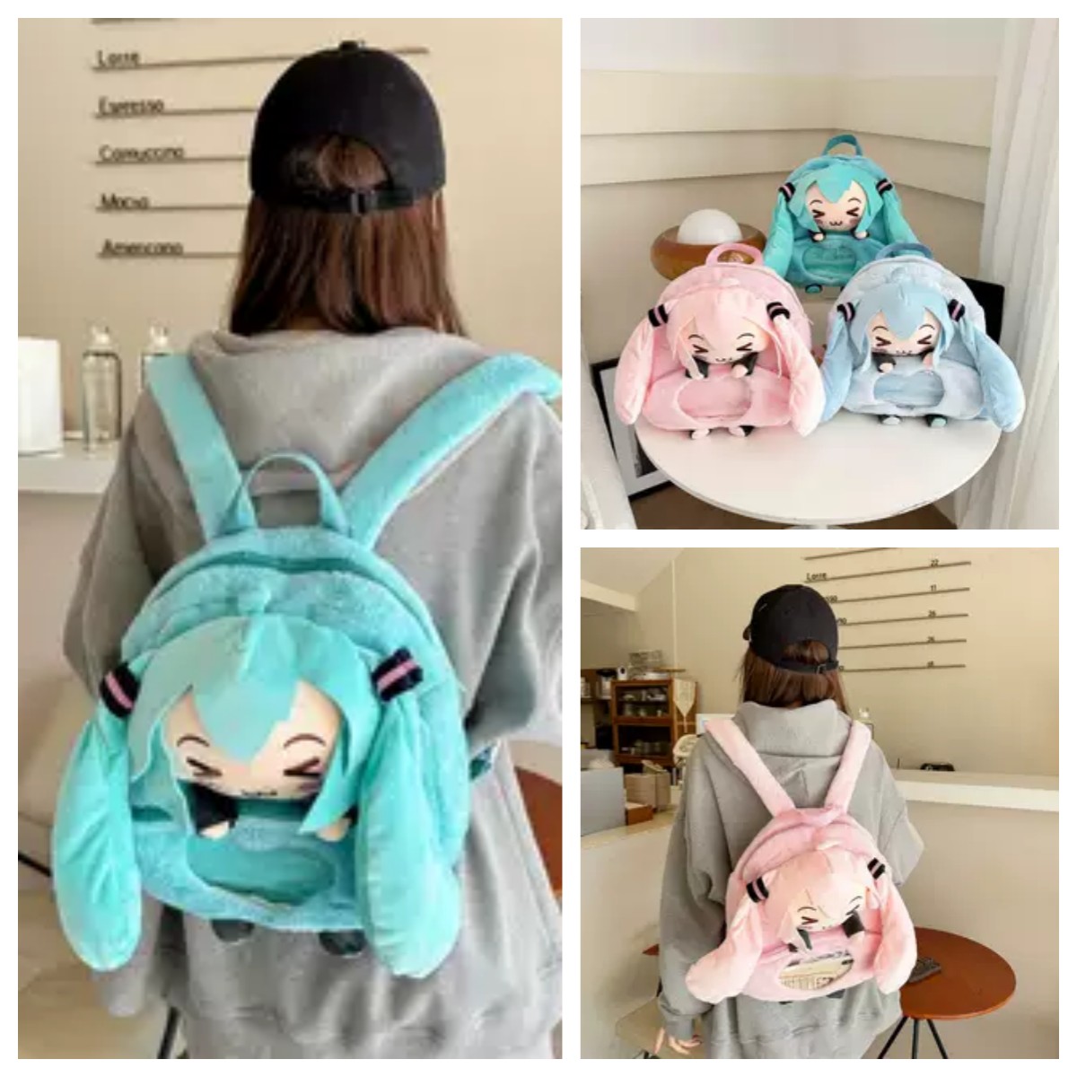 初音未来休闲可好双肩包女