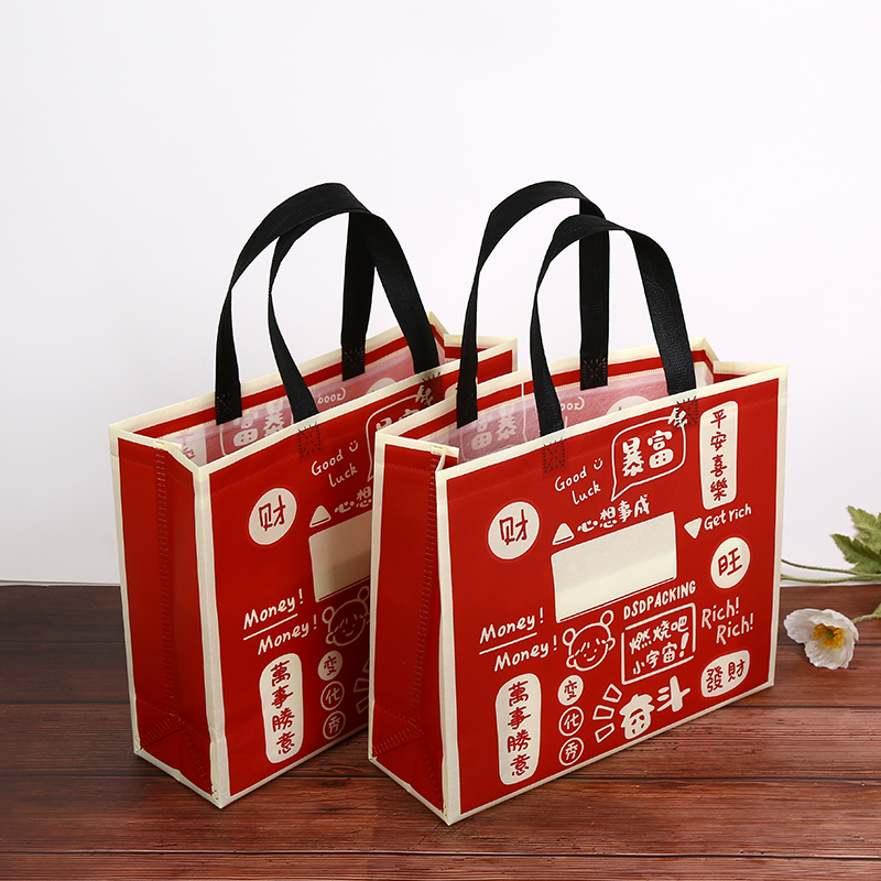 服装店高档无纺布衣服手提袋定制