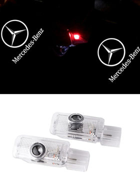 适用于benz奔驰R级迎宾灯W215W164GL老款X164ML专用车门led投影灯