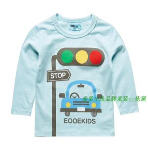 非常小鱼2017春款童装27132男童纯棉T恤打底衫90-130满百包邮