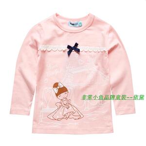 非常小鱼2017春款童装27162女童T恤打底衫90-130满百包邮