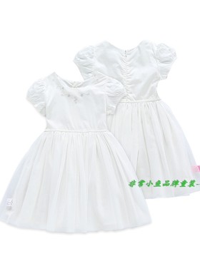 非常小鱼2018夏装28486女童梭织连衣裙裙子童装90-130码满百包邮