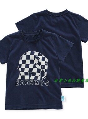 非常小鱼2018夏装28305男童针织背心短袖T恤100-140码满百包邮