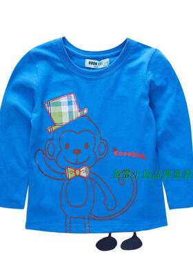 非常小鱼2016秋款童装26573男童纯棉T恤打底衫90-120满百包邮