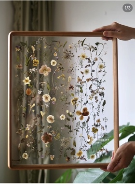 高定系列手工定制网红实木干花相框字画永生花透明亚克力轻奢摆件