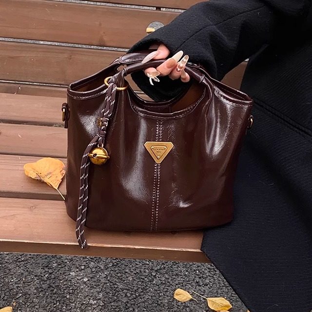 韩国手提菜篮子通勤包包女2025新款时尚子母水桶包百搭单肩斜挎包,箱包皮具/热销女包/男包,水桶包,淘宝优惠券,粉丝福利购,淘宝优惠卷