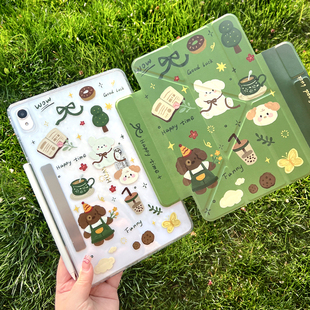 2024ipad适用苹果华为matepad11.5s保护套2023款 5带笔槽pro11平板air11.5寸磁吸分离防弯竖屏10.8全包壳 air6