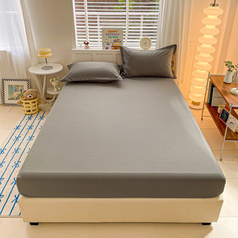 床笠单件纯棉100全棉180cmx200cm床罩a类母婴级1米5床的四季通用