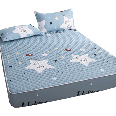 加厚夹棉床笠抗菌防螨四季通用