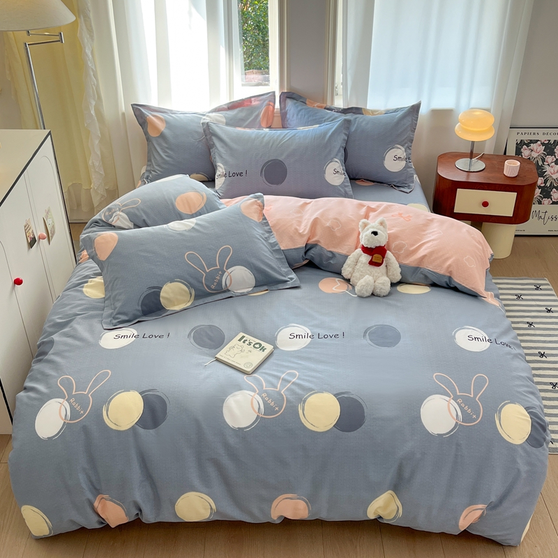 卡蒂莎加厚牛奶绒四件套