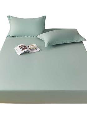 床笠单件全棉床单135床罩纯棉定制尺寸白色200cmx220cm套2022新款