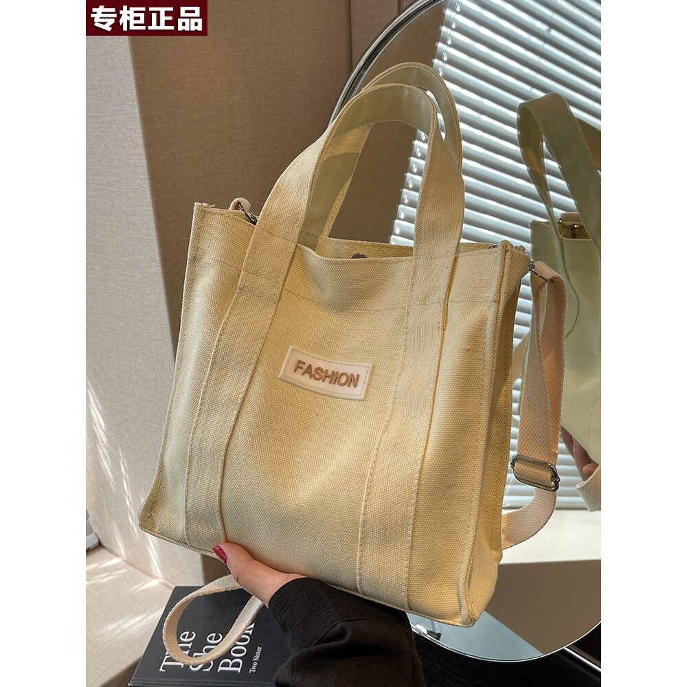韩国AS品牌小众帆布包包新款时尚外出手提女士小方包韩版百搭单肩