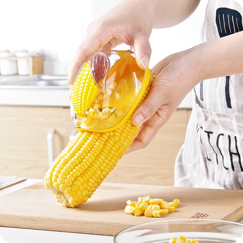 家用手动刨玉米粒分离器 厨房用品剥玉米器脱粒器削玉米粒剥离器