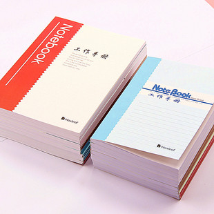 10本装 玛丽50k工作手册60页随身笔记本记事办公软抄文具商务便携牛皮纸本子加厚手帐口袋本彩色工作笔记大号