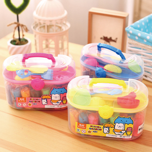 真彩儿童橡皮泥24色像皮泥彩泥手工泥小学生手工制作橡皮泥套装带模具幼儿园宝宝玩具橡皮泥大包装