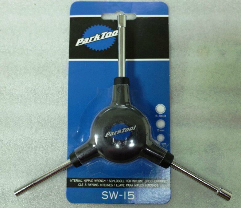 미국 PARK TOOL 쓰리웨이 내장 스포크 렌치 SW-15