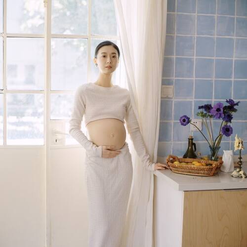 新款小清新纯欲高级感孕妇影楼服