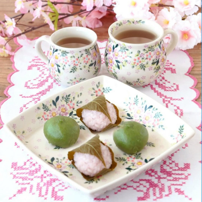 【多款】波兰进口餐具粉樱花扎啤大杯椭圆盘方盘早餐盘壶杯碟U489