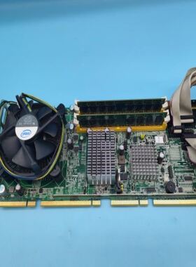研华PCE-5124 RevA1工控机主板 2G两条内存条和CPU和四组插件