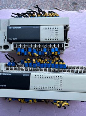拆机剪线plc， FX3U-64M R FX3U-32M