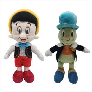 跨境新品 pinocchio plush 匹诺曹男孩子动漫木偶奇遇记毛绒公仔
