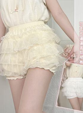 安裤女夏防走光可外穿jk蓬蓬裙狗短可爱打底裤Lolita南瓜裤裙撑
