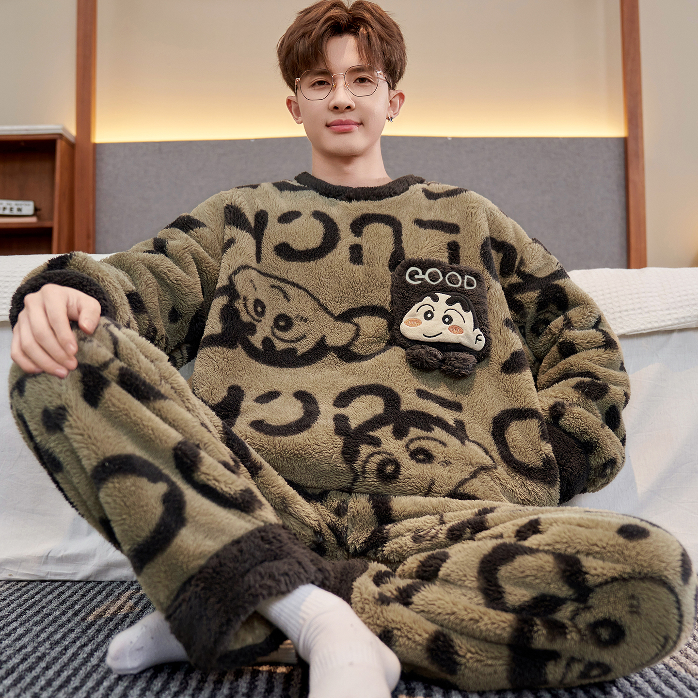 珊瑚绒睡衣女款秋冬季2025年新款