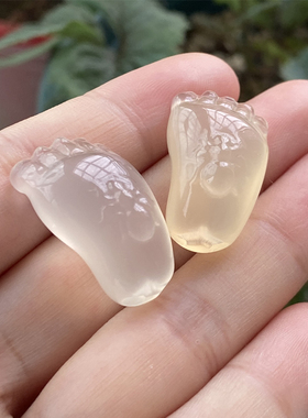 男女玉髓知足项坠高冰马料