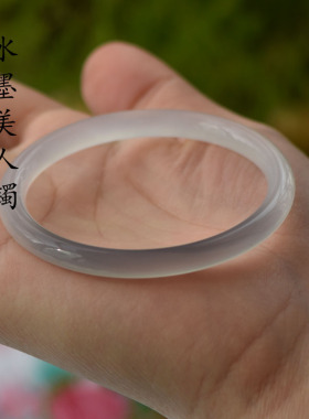 国风女玛瑙原矿手镯水墨