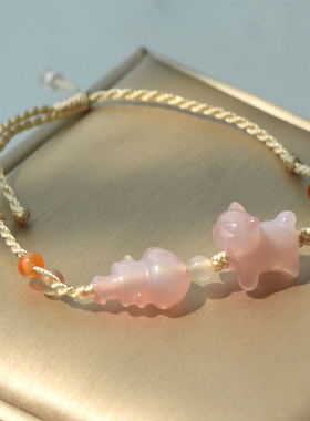 男女玛瑙瑞丽鱼骨玉坠