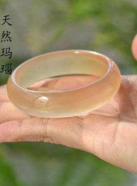 民族风女玛瑙天然花手镯