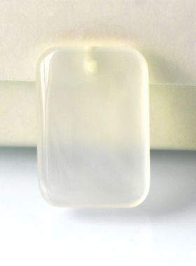 白色项坠玉髓天然男女