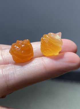 天然冰透玛瑙冰激凌项坠饰品