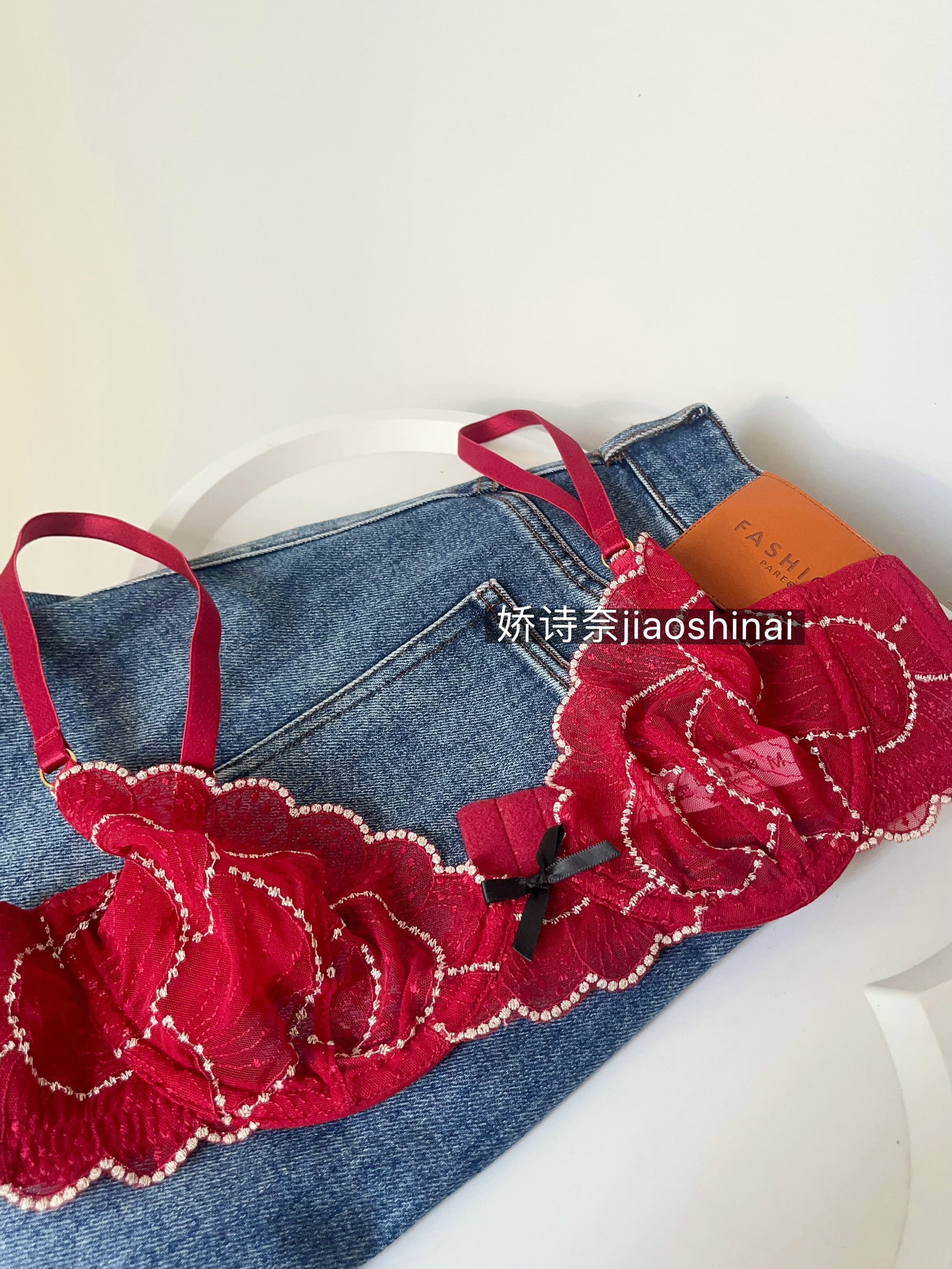 法式性感本命年内衣女超薄透视大胸显小丁字裤红色文胸套装胸罩,女士内衣/男士内衣/家居服,文胸,淘宝优惠券,粉丝福利购,淘宝优惠卷