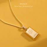 Ювелирное украшение, ожерелье, бриллиантовая инкрустация камня, небольшая подвеска, золото 750 пробы, легкий роскошный стиль, делается под заказ