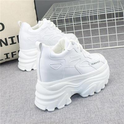 秋冬季百搭13cm内增高休闲鞋厚底