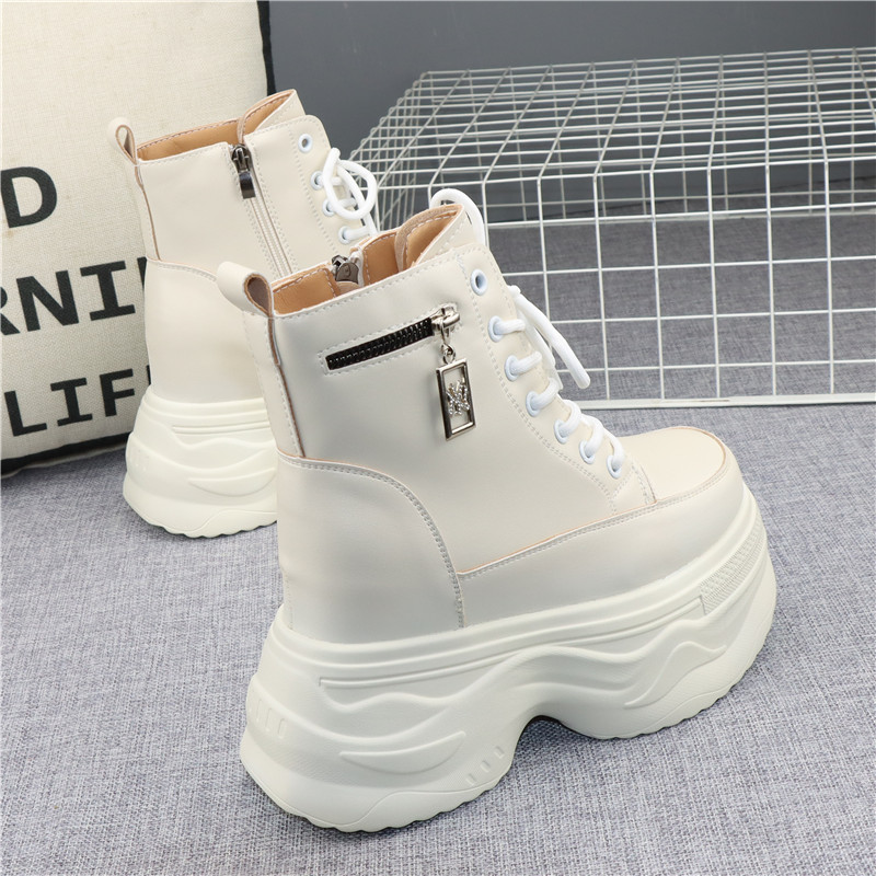 13CM秋冬新款隐形内增高厚底短靴