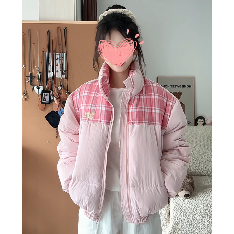 超好看棉服女款2025新款冬季爆款立领拼接加厚夹棉外套棉衣棉袄潮