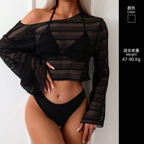 性感大码度假比基尼三件套三点式