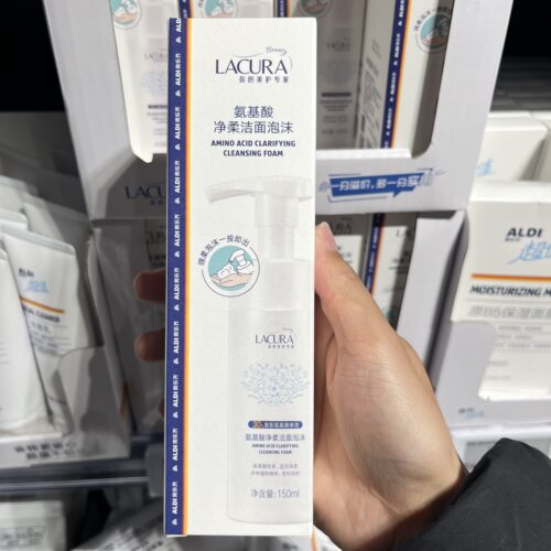 上海奥乐齐ALDI超市 LACURA氨基酸净柔洁面泡沫150ml温和洗面奶