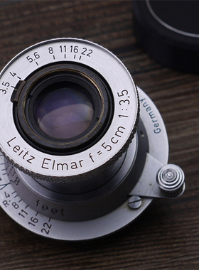 徕卡Leica 战前镀镍红字版Leitz Elmar 50mm F/3.5【良品】L39口