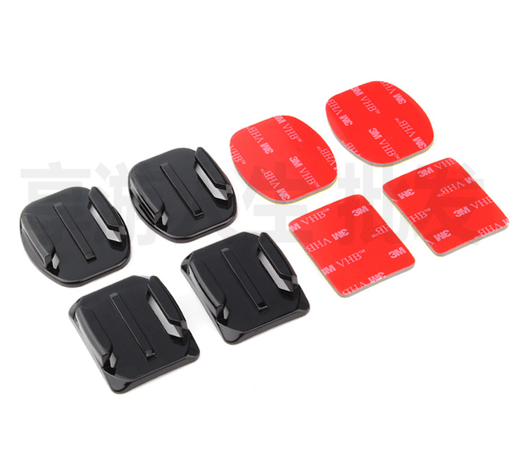 快拆底座适合gopro大疆action影石insta360头盔平面弧面固定底座