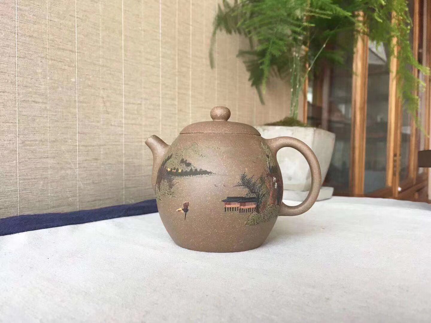 宜兴紫砂壶全手工正品茶壶原矿青段泥220毫升泥绘小王子施昌龙蛋