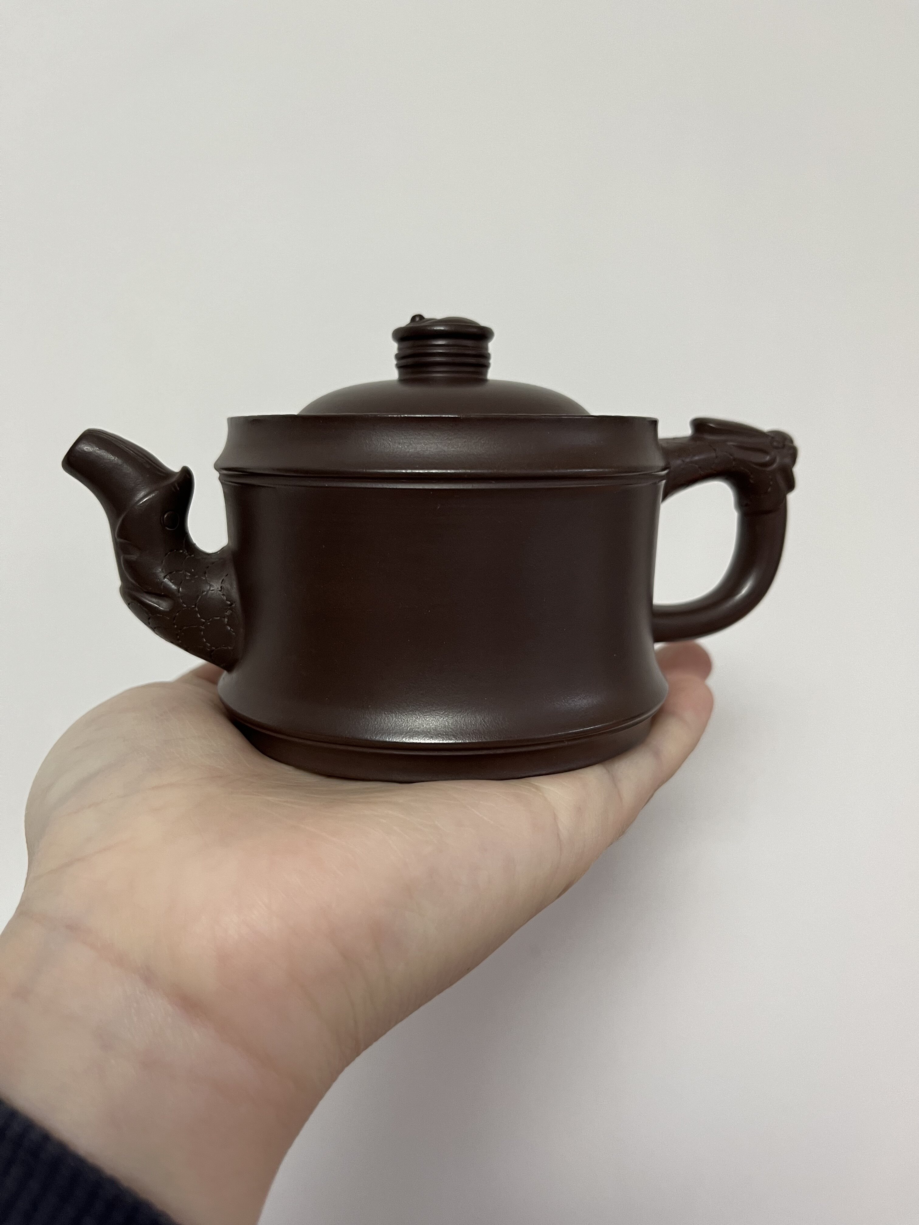 宜兴紫砂壶全手工正品茶壶原矿纯紫泥200c石瓢先生陈正初龙头八卦