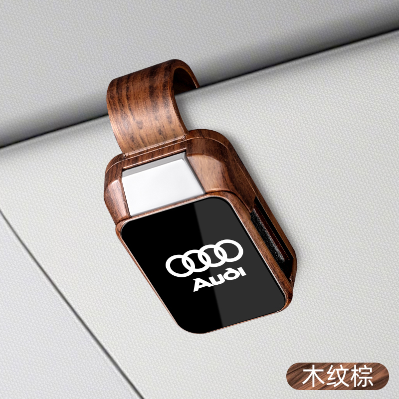 A6LA4LQ5LA3Q3A7LA8汽车眼镜夹太阳镜架票据夹子遮阳板收纳墨镜