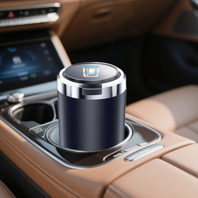 适用于新奔腾B70 T55 T90 小马 NAT T77 T99车载烟灰缸有盖带灯