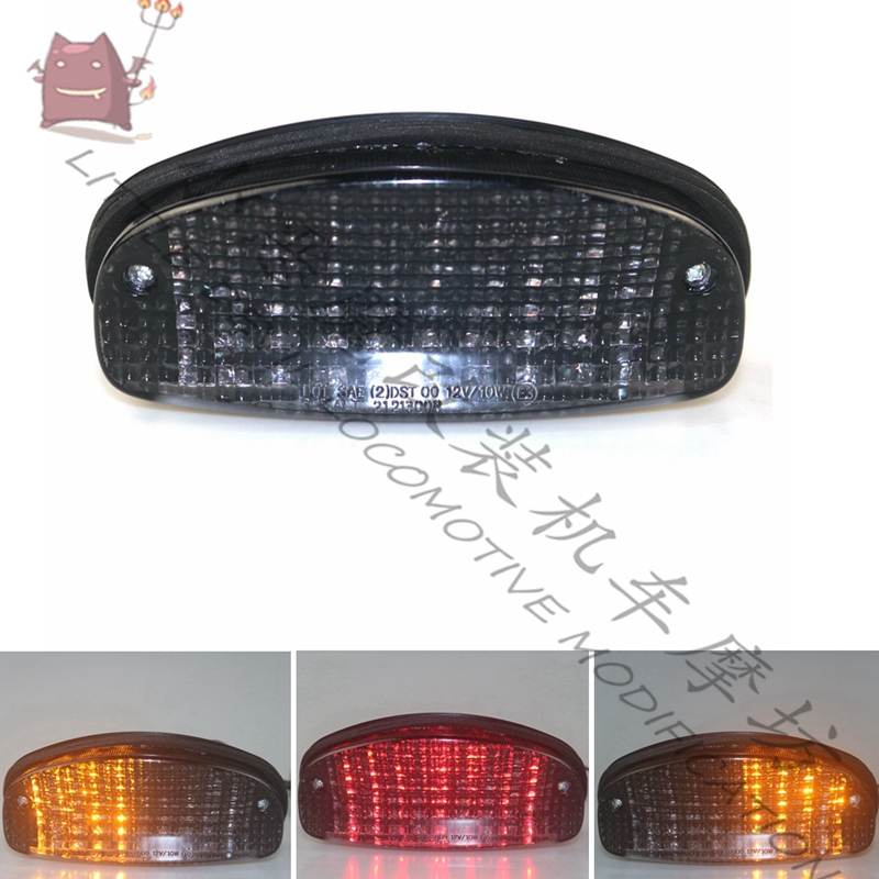 适用于 SUZUKI GS500E 03-05 改装LED转向集成后尾灯刹车灯
